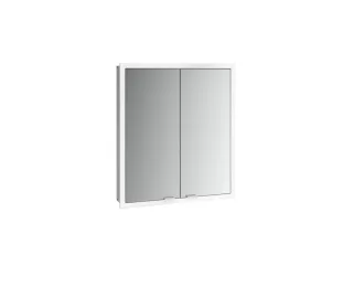 emco LED-Lichtspiegelschrank prime Slim, 600 mm, 2-türig, IP 20 Rückwand weiß, 949708303 949708303