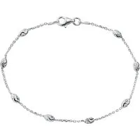 SilberDream Silberarmband SilberDream Typhoon Armband 19cm für (Armband), Damen Armband (Typhoon) ca. 19cm, 925 Sterling Silber, Farbe: silber