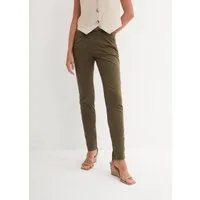 bonprix Chinohose schmale Form, mit Bundfalten und praktischen Taschen