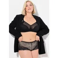 Ulla Popken Hipster TruYou Panty Mesh Spitze