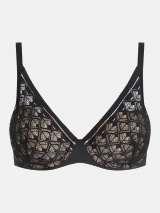 Chantelle Lingerie - Ace Bedeckender, Memory-BH schwarz - Gr. - 75 D