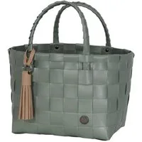 Handed By Einkaufskorb Handed By Shopper Paris Mini Sage Green mit Quaste in Nougat Cream