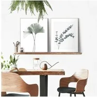 Reinders! Bild mit Rahmen Eukalyptus blatt Pflanze, Blätter (2 St), Ginko - Naturmotiv - Botanisch