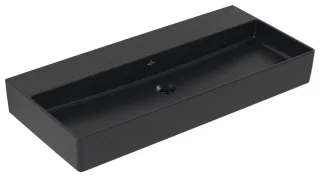 Villeroy & Boch Waschbecken Memento 2.0 1000x470mm Rechteck ohne Überlauf Pure Black CeramicPlus 4A22A3R7