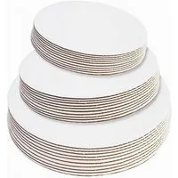 FELIXLEO Kuchenplatte 15 Stück Tortenunterlage Rund 15/20/25cm, Cake Board Weiß, (1-tlg)