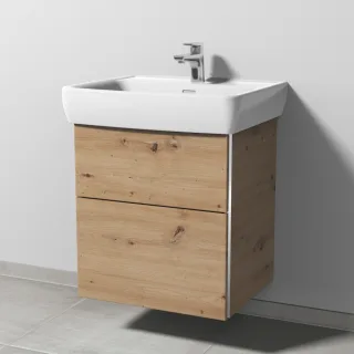Sanipa 3way Waschtischunterbau zu Laufen Pro A Waschtisch mit 2 Auszügen, Eiche Natural-Touch BR75685