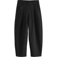 Next Stoffhose Längere Hose mit Barrel-Beinschnitt, Schulhose (1-tlg)