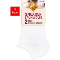 Nur Die Sneakersocken Baumwolle (8-Paar)