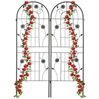 relaxdays Rankgitter 2er Set 150 cm, 2 St.