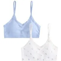 Next Crop-Top Nahtloses Kurztop mit Spaghettiträgern (2-tlg)