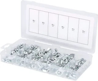 KS Tools Sortiment Flügelmuttern, 150-tlg - 970.0470