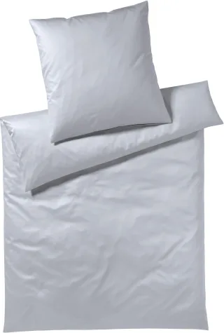 Yes for Bed Bettwäsche "Pure & Simple Uni in Gr. 135x200, 155x220 oder 200x200 cm" 2 Stk. Bettwäsche aus Baumwolle, zeitlose Bettwäsche mit seidigem Glanz