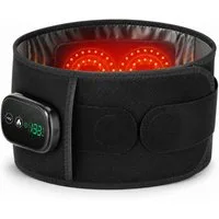 Tekoo Rücken Stützgürtel Rückengürtel mit Wärme & Massage, 5000mAh Akku, Kabellose Anwendung, 5000mAh Akku, 5 Temperaturstufen (45-65°C)