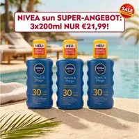 Nivea Sun Sonnenschutzcreme NIVEA SUN - Sonnenspray Schutz&Pflege LSF30 - 3er Angebot, 3-tlg.