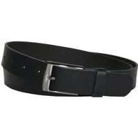 COLOGNEBELT Ledergürtel C20-SL 3 cm breiter Ledergürtel in Schwarz mit eckiger Gürtelschließe