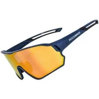 ROCKBROS Fahrradbrille Polarisierte Sonnenbrille Sportbrille, Radbrille mit UV400 TR90-Rahmen, Polarisierte Gläser