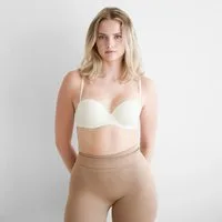 cfab (creamy fabrics) Push-up-BH Ultra Push-Up BH-Weiß-80D (1-tlg)