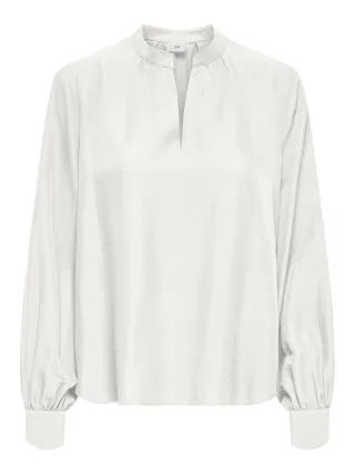 JDY - JDYCELESTE L/S LOOSE V-NECK TOP WVN DIA Cloud Dancer - Gr. - S