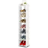 NAIMP Schuhregal Verstellbare Pflaumenblüte Schuhregal für Flur, Eingang, Wohnzimmer