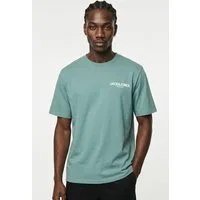 Jack & Jones T-Shirt JPRBLAOSCAR SS TEE FST mit Logo Schriftzug