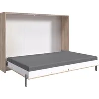 Wimex Schrankbett Juist Schrankklappbett Gästebett horizontal klappbar, 3 Liegeflächen, mit Lattenrost, Made in Germany