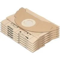 McFilter Staubsaugerbeutel (10 Stück) geeignet für Kärcher 6.904-322.0 Staubsauger, passend für MV2 WD2 A2003 A2004 WD2.200 WD2.210 WD2.240 WD2.250 und weitere Modelle, 10 St., Hohe Reißfestigkeit, Formstabile Deckscheibe, 2-lagig