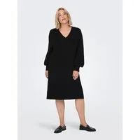 ONLY CARMAKOMA Strickkleid CARKATIA LS V-NECK DRESS KNT NOOS