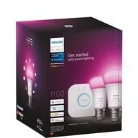 White & Color Ambiance Starter-Set: E27 Smarte Lampe A60 Doppelpack, LED-Lampe
