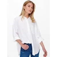 ONLY Longbluse ONLTOKYO L/S LINEN BLEND SHIRT mit Leinen