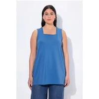 Ulla Popken Longshirt Longtop Classic Fit Carré-Ausschnitt ärmellos