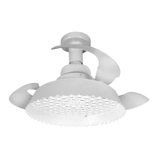 Elfeland E27 LED Fresh Food Fan Light with Retractable Blades 6000K Color Temperature Ra95 4-Speed Wind Remote Control C