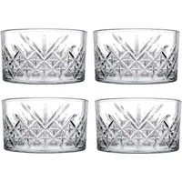 Pasabahce Servierschüssel Pasabahce Timeless Schale 4er Set, Glas, (Packung)