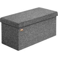 Casaria Sitzbank (1-St), mit Stauraum 80x40x40cm Faltbar 100L Gepolstert Deckel Stoff