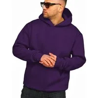 DAILY COTTON Hoodie im Oversize Schnitt Unifarben - Kapuzenpullover Loose-Fit Herren Basic Kapuzen-Sweatshirt Oversized Raglan Sweater