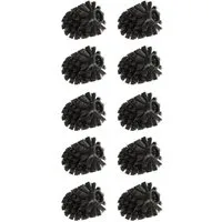 WENKO WC-Reinigungsbürste, (Set, 10-tlg), Ersatzbürstenkopf für WENKO WC-Bürsten, Ø 8 cm, Kunststoffborsten