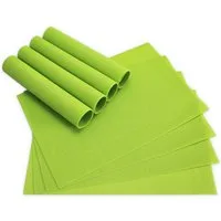matches21 HOME & HOBBY Platzset Tischsets BORDA 8er Set Hell-grün als Tischuntersetzer, (8-St), Abwaschbare Platzsets als Tischunterlagen für Ess-Tisch Tisch-Deko
