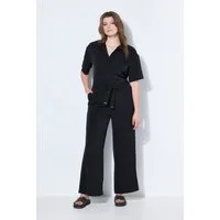 Studio Untold Maxikleid Jumpsuit oversized Stehkragen Zipper