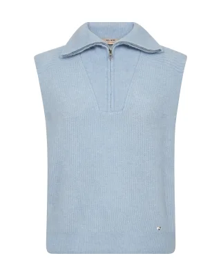 MOS MOSH - MMThora Highneck SL Knit skyway - Gr. - L