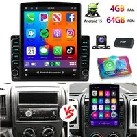 ESSGOO 9.7'' Für Fiat Ducato Peugeot Boxer Citroen Jumper Carplay Android 15 Autoradio (RDS, BT 5.4, 4+64GB(optional), Digitalradio (DAB), FM, Carplay Android Auto Bluetooth EQ USB GPS Navi WIFI Touchscreen)