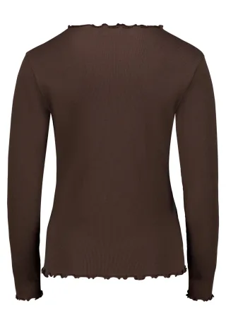 CARTOON - Langarm-Shirt Dunkelbraun - Gr. - 36