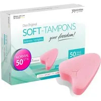 JOYDIVISION Tampons das Original, Soft Tampons, Fadenlose Freiheit, Pro Gr., 50-St., ohne Rückholfaden für Alltag, Sport und Spa