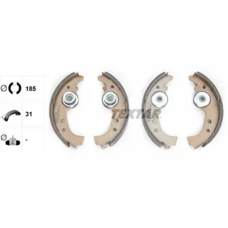 Textar Bremsbacken hinten Abarth Fiat Lancia Saab Seat YUGO