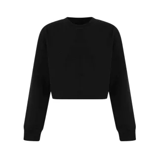 Miso - Kurzes Sweatshirt für Damen, leger (Schwarz)