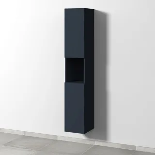 Sanipa 3way Hochschrank mit 2 Türen und 1 offenem Fach, Marine-Matt SP1121R