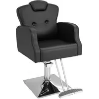 COSTWAY Stuhl, Friseurstuhl, 15cm verstellbar, 360° drehbar