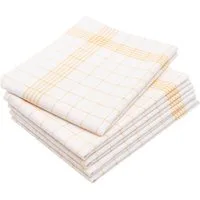 ZOLLNER Geschirrtuch, (Spar-Set, 5-tlg), 50 x 70 cm, 50% Baumwolle, 50% Leinen, vom Hotelwäschespezialisten