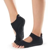 ToeSox Sportsocken Toesox Half Toe BELLARINA / ULTRA Logo auf der Ferse und in der Gummierung der Sohle