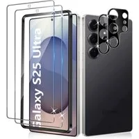 MSM Displayschutzglas 2X Schutzglas (Display + Kamera) für Samsung Galaxy S25 Ultra 5G