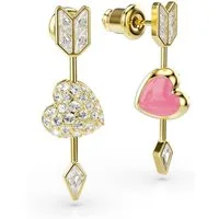 Swarovski Paar Ohrhänger Schmuck Geschenk Idyllia Ohrringe Herz Pfeil, mit Swarovski® Kristall - Emaille