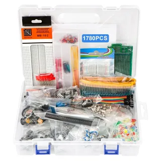 1780PCS Electronic Component Kit Ultimate Edition For UNOs R3 Breadboard Jumper Wires Resistors Capacitors Diodes Transi